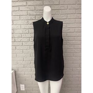 Anne Klein Women Black Sleeveless Blouse Size M NWOT